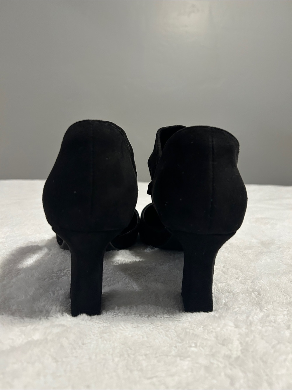 My Paris X Women's Black Pointed Toe Ankle Strap Dress shoes women SZ 7.5 witchy - Picture 4 of 11